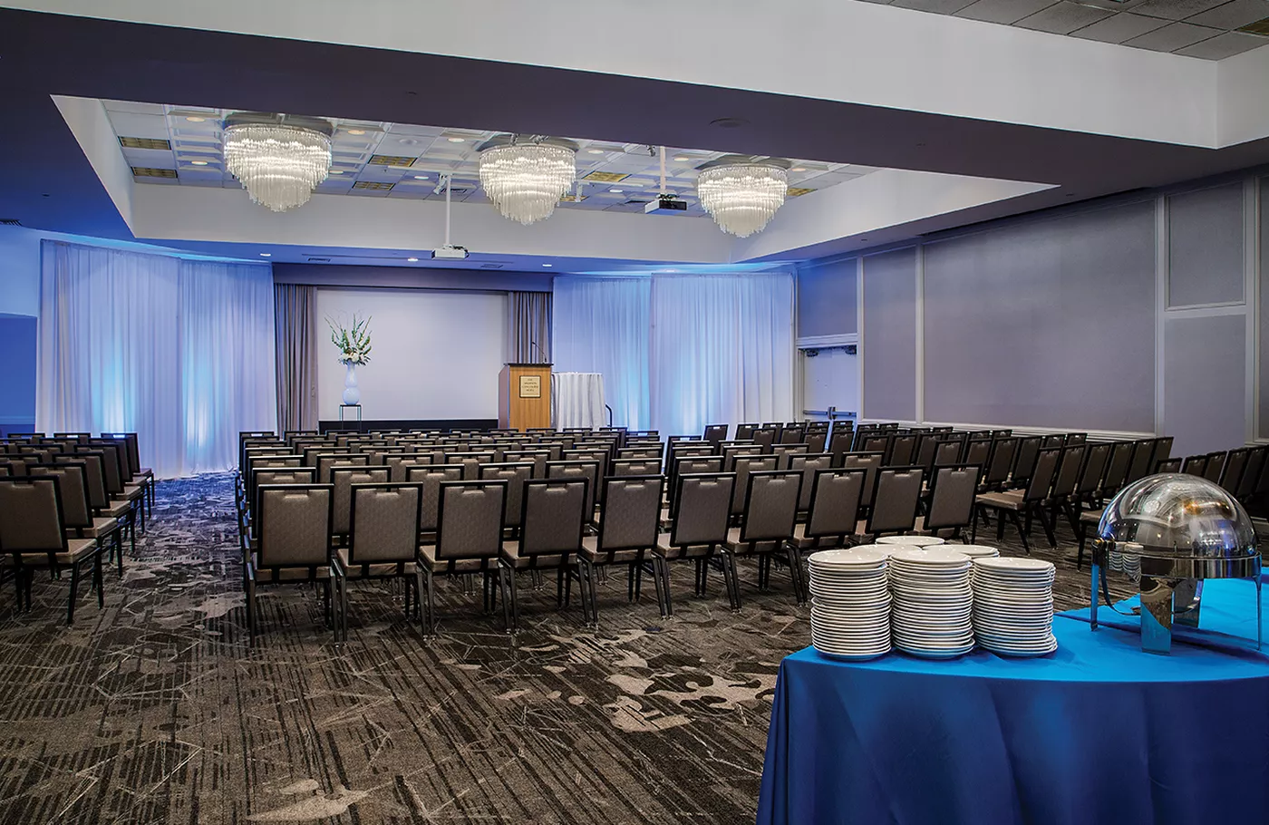 Ballroom meeting with catering