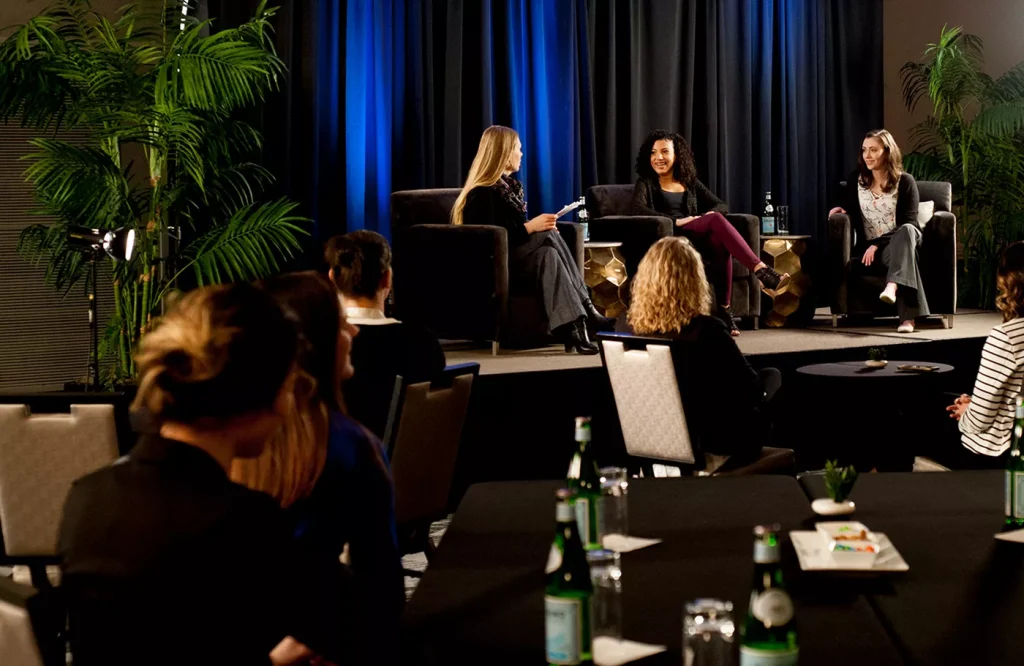 Panel discussion in the ballroom